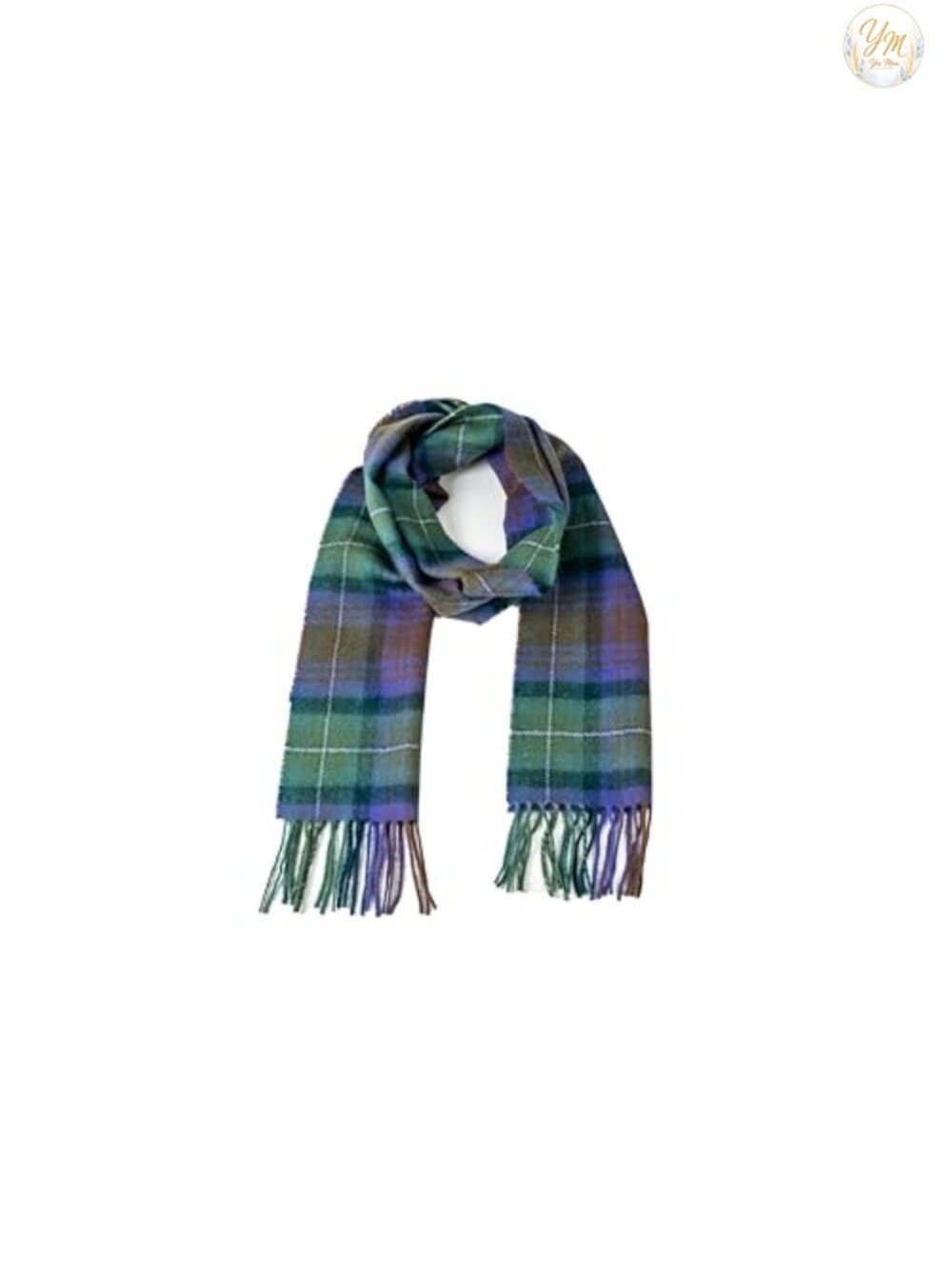 100% Lambswool Tartan Plaid Winter Scarf - Scottish Style